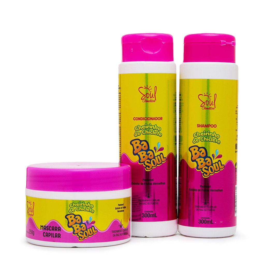 Kit Capilar Tutti Frutti com 03 itens BabaSoul - Soul Cosméticos